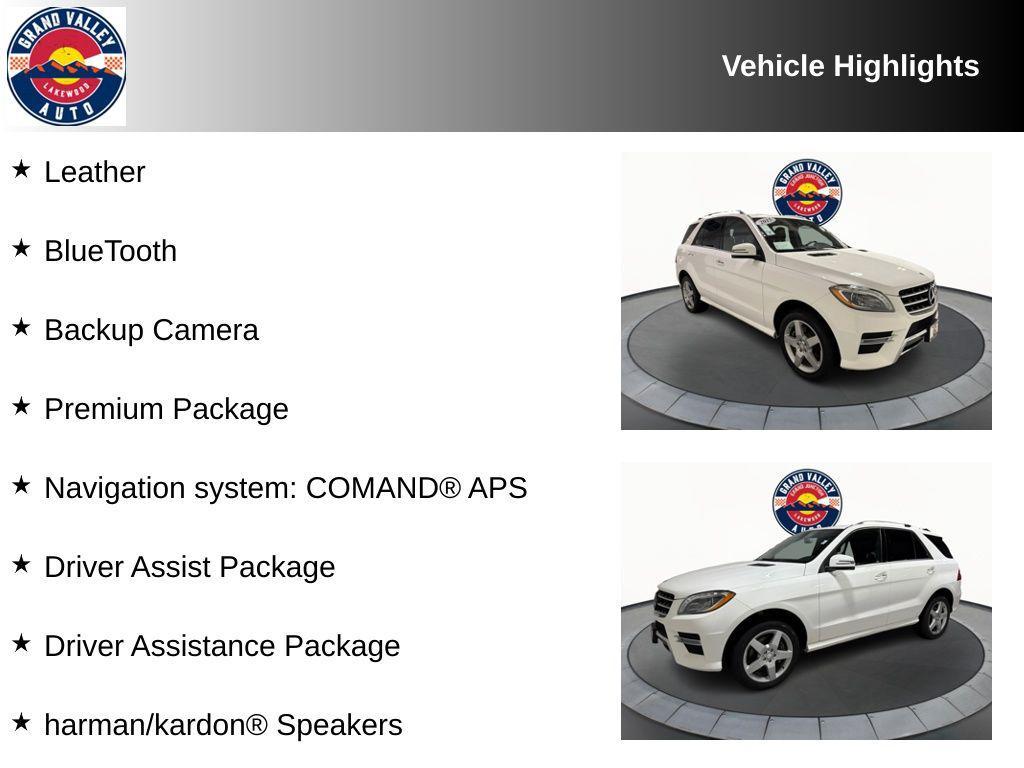 used 2015 Mercedes-Benz M-Class car, priced at $14,488