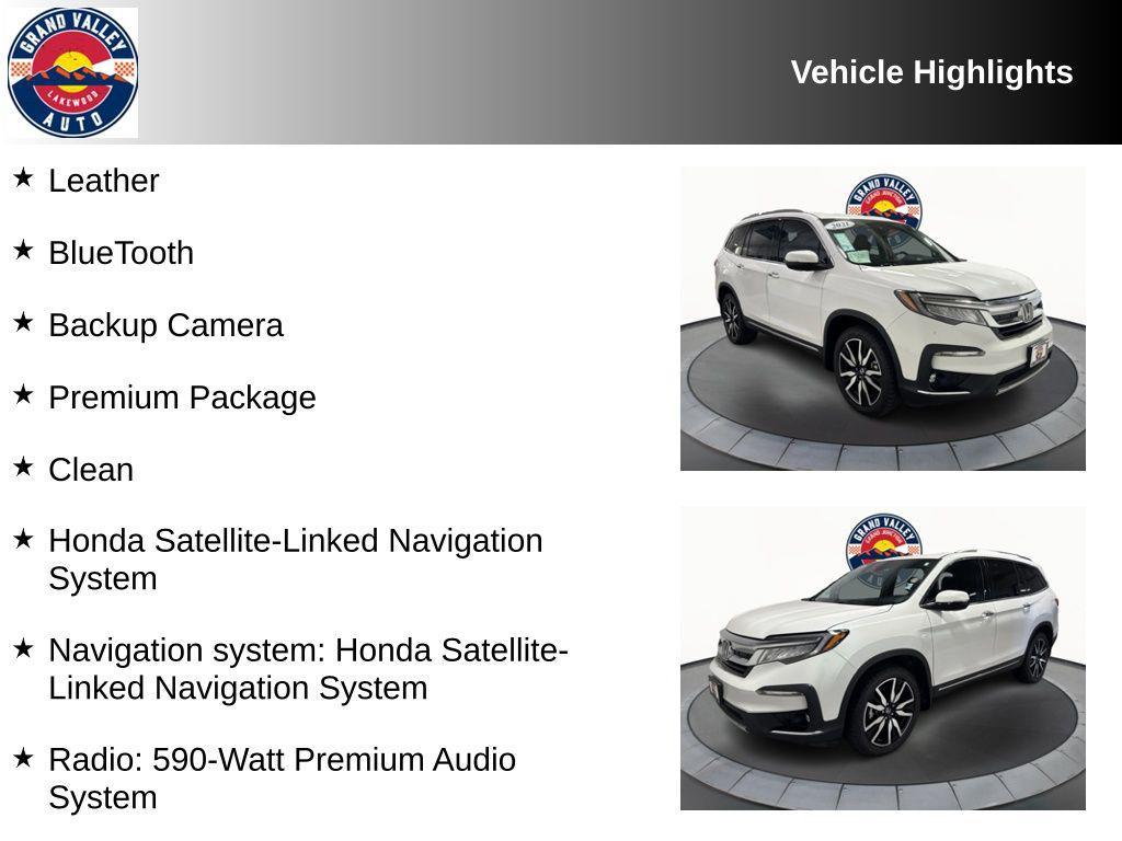 used 2021 Honda Pilot car, priced at $33,500