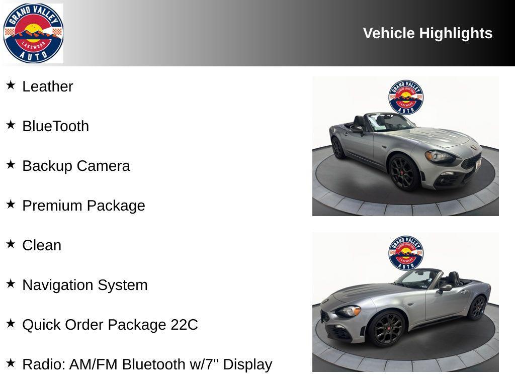 used 2017 FIAT 124 Spider car, priced at $19,988