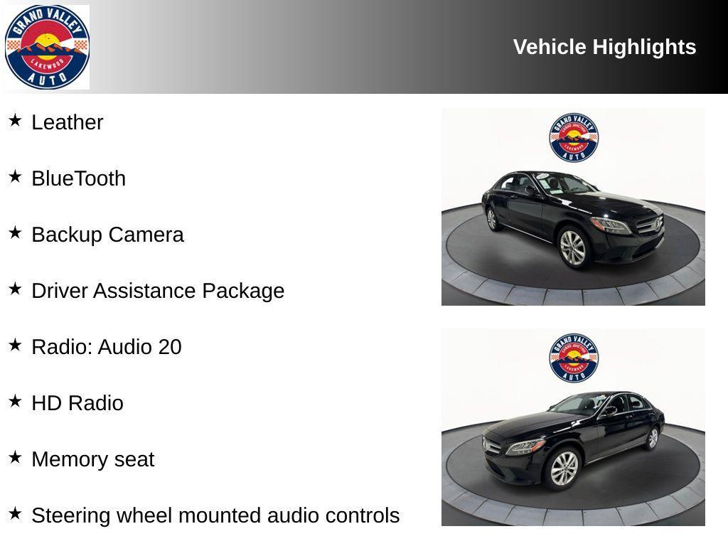 used 2019 Mercedes-Benz C-Class car, priced at $21,988