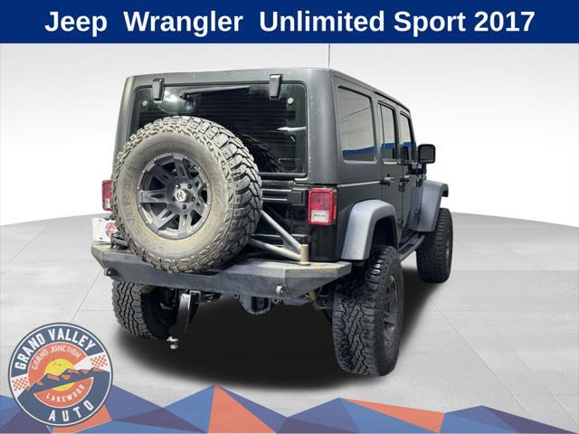 used 2017 Jeep Wrangler Unlimited car, priced at $18,988