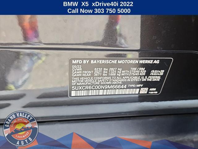 used 2022 BMW X5 car, priced at $43,388