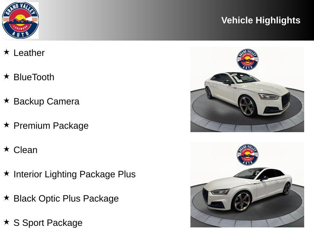 used 2019 Audi S5 car, priced at $41,588