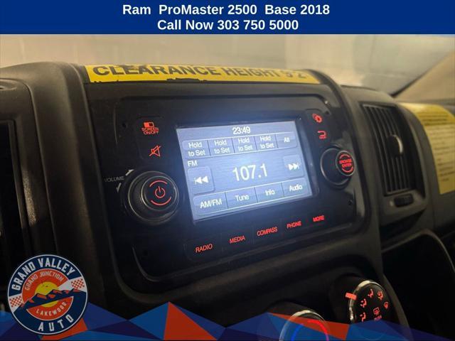 used 2018 Ram ProMaster 2500 car, priced at $17,988