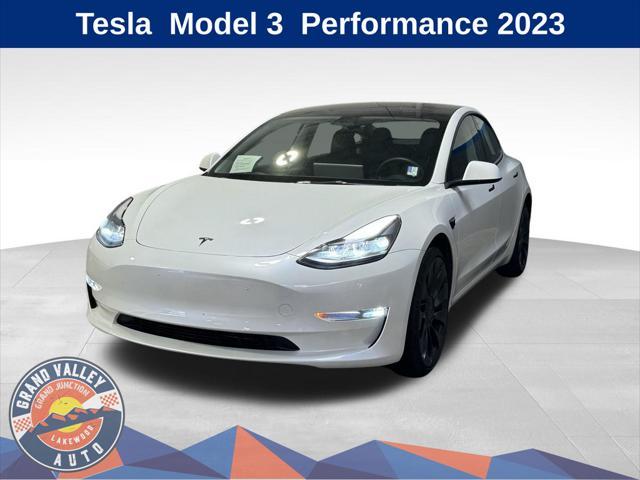 used 2023 Tesla Model 3 car, priced at $39,698