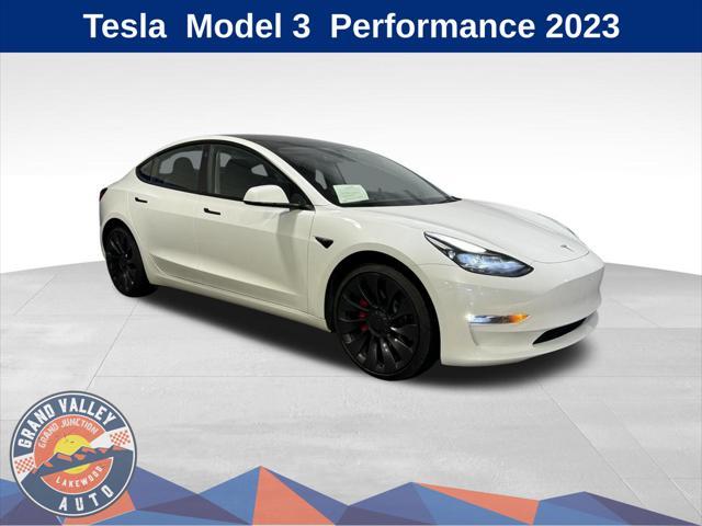 used 2023 Tesla Model 3 car, priced at $39,998