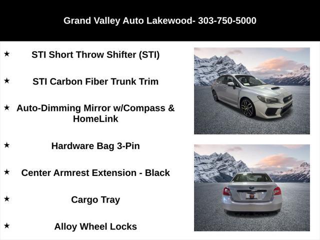 used 2020 Subaru WRX STI car, priced at $35,500