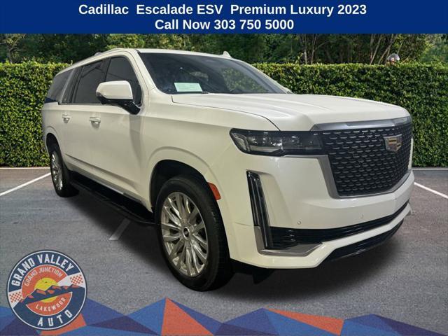 used 2023 Cadillac Escalade ESV car, priced at $73,888