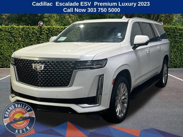 used 2023 Cadillac Escalade ESV car, priced at $73,888