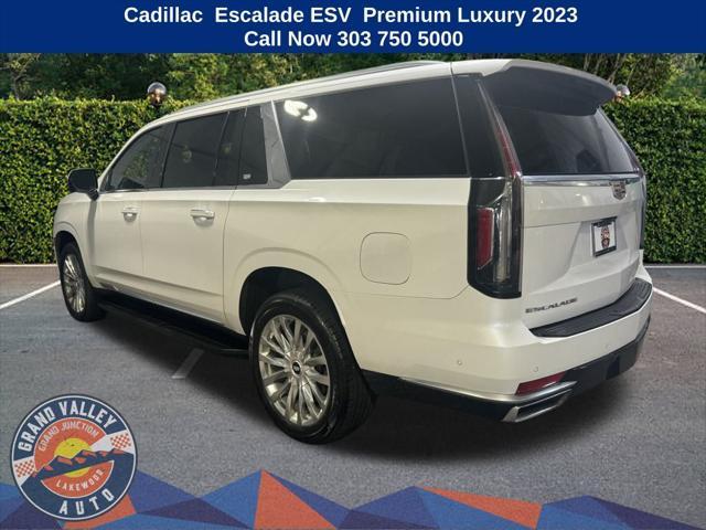 used 2023 Cadillac Escalade ESV car, priced at $73,888