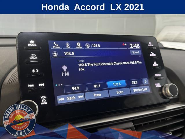 used 2021 Honda Accord car, priced at $21,200