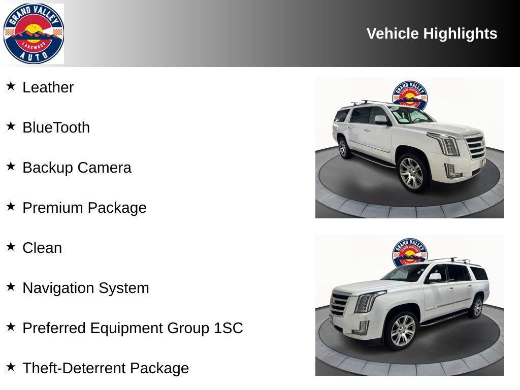 used 2017 Cadillac Escalade ESV car, priced at $33,588
