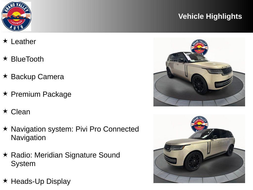 used 2023 Land Rover Range Rover car, priced at $123,988
