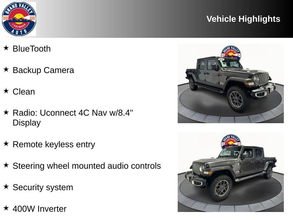 used 2020 Jeep Gladiator car, priced at $30,488