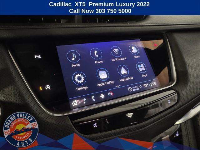 used 2022 Cadillac XT5 car, priced at $27,988