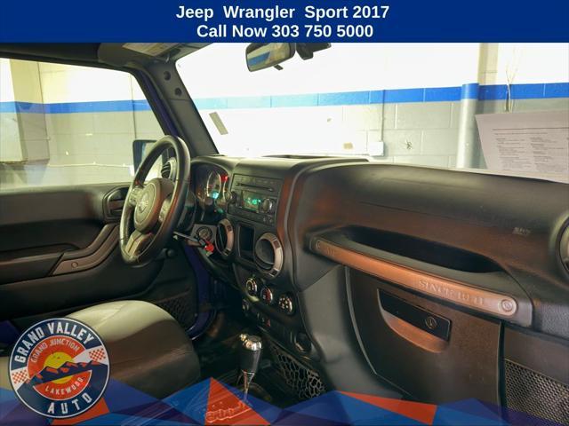 used 2017 Jeep Wrangler car, priced at $20,388