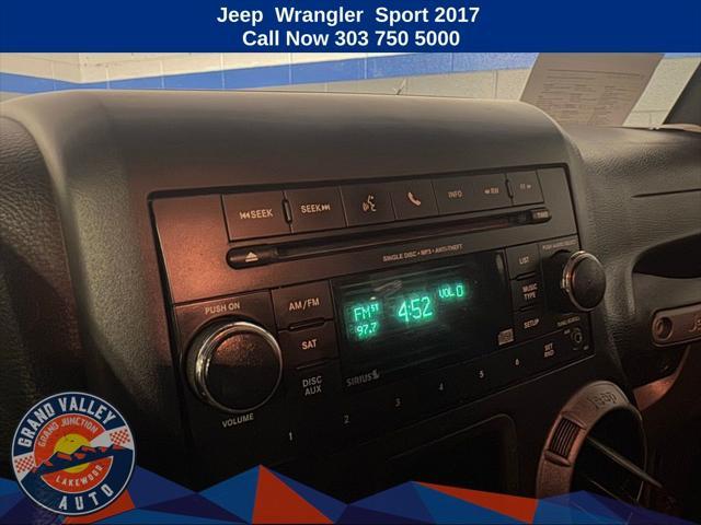 used 2017 Jeep Wrangler car, priced at $20,388