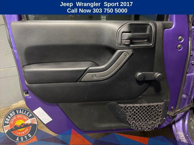 used 2017 Jeep Wrangler car, priced at $20,388