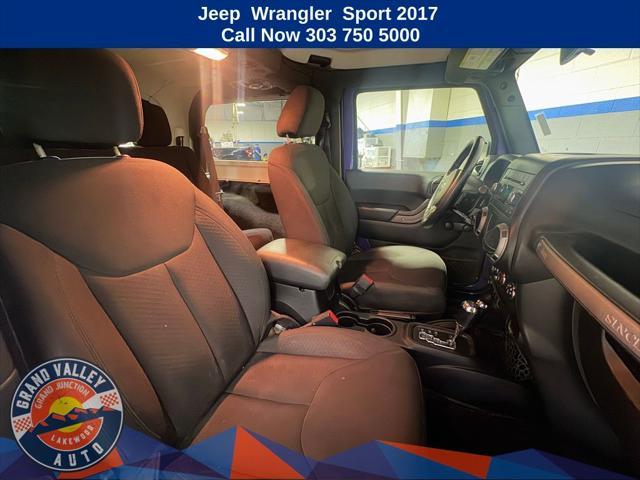 used 2017 Jeep Wrangler car, priced at $20,388