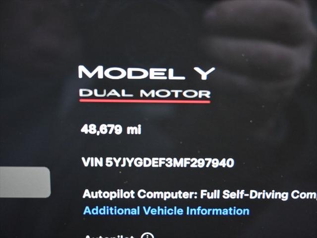 used 2021 Tesla Model Y car, priced at $28,969