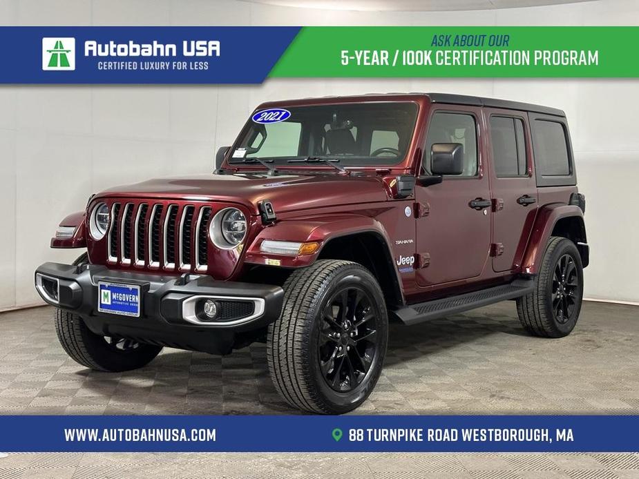 used 2021 Jeep Wrangler Unlimited 4xe car, priced at $37,676