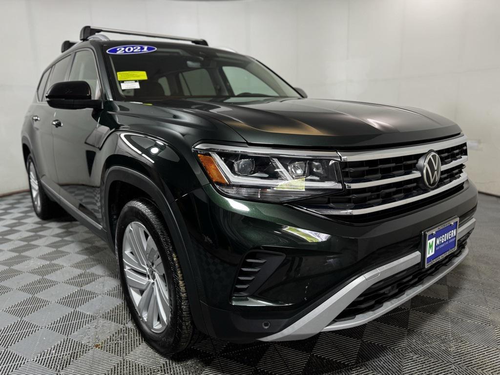 used 2021 Volkswagen Atlas car, priced at $25,580