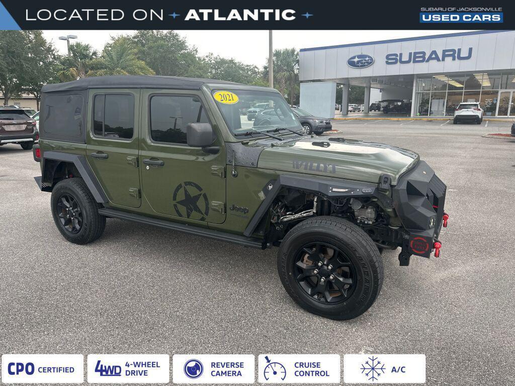 used 2021 Jeep Wrangler Unlimited car, priced at $28,500