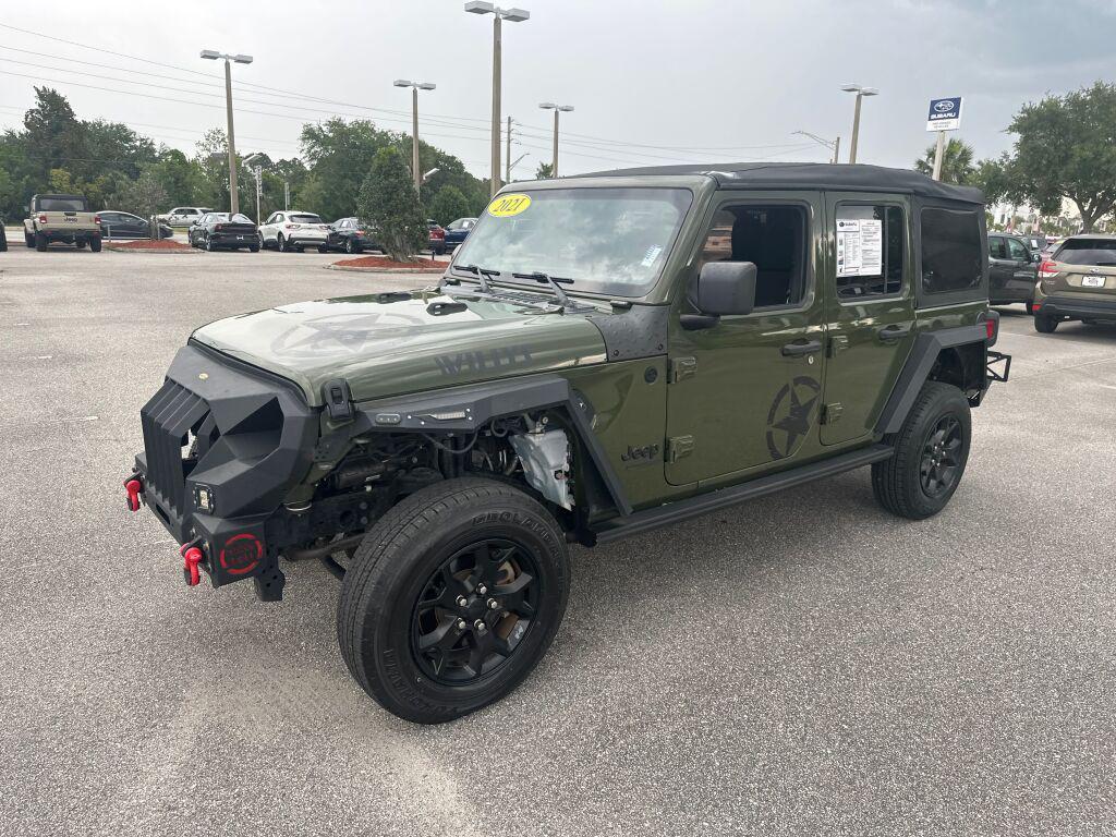 used 2021 Jeep Wrangler Unlimited car, priced at $28,855