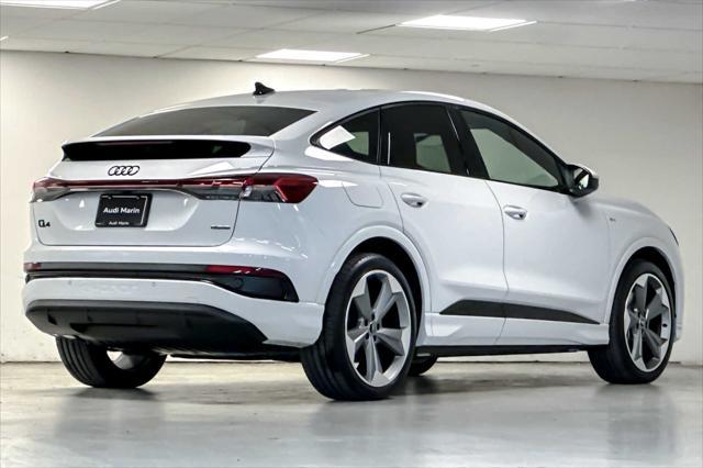 new 2025 Audi Q4 e-tron Sportback car, priced at $68,095