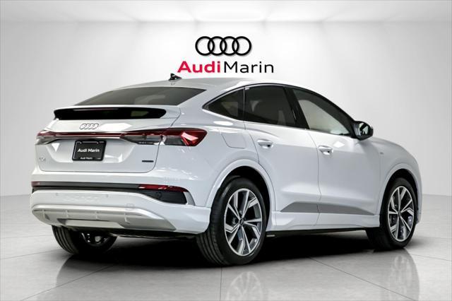 new 2025 Audi Q4 e-tron Sportback car, priced at $61,375