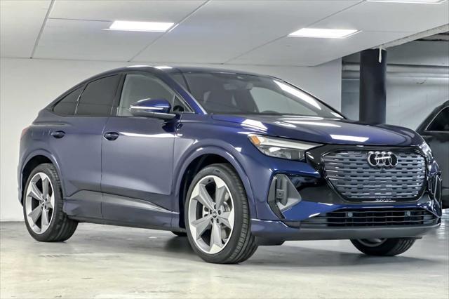 new 2025 Audi Q4 e-tron Sportback car, priced at $68,095