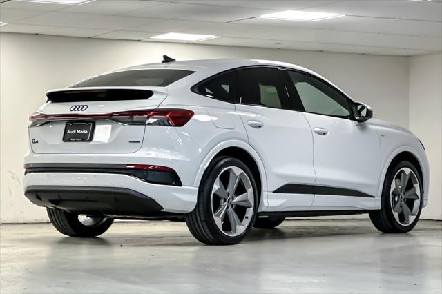 new 2025 Audi Q4 e-tron Sportback car, priced at $65,550