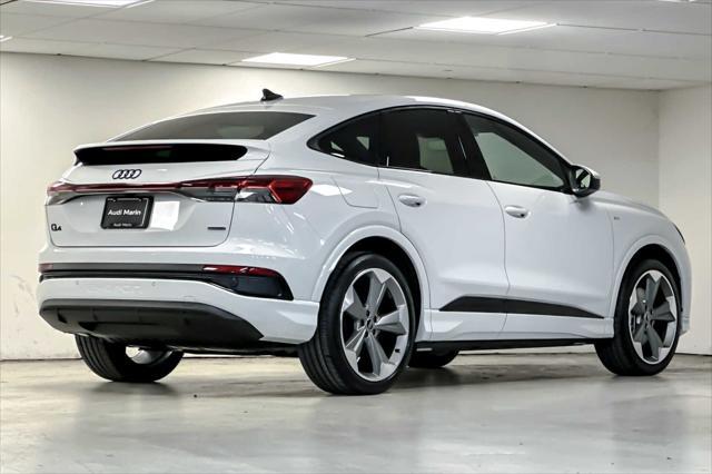 new 2025 Audi Q4 e-tron Sportback car, priced at $67,550