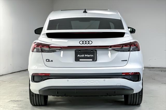 new 2025 Audi Q4 e-tron Sportback car, priced at $65,550