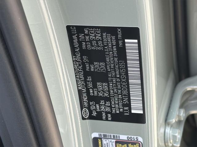 new 2025 Hyundai SANTA CRUZ car, priced at $33,615
