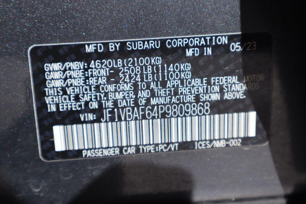 used 2023 Subaru WRX car, priced at $28,450