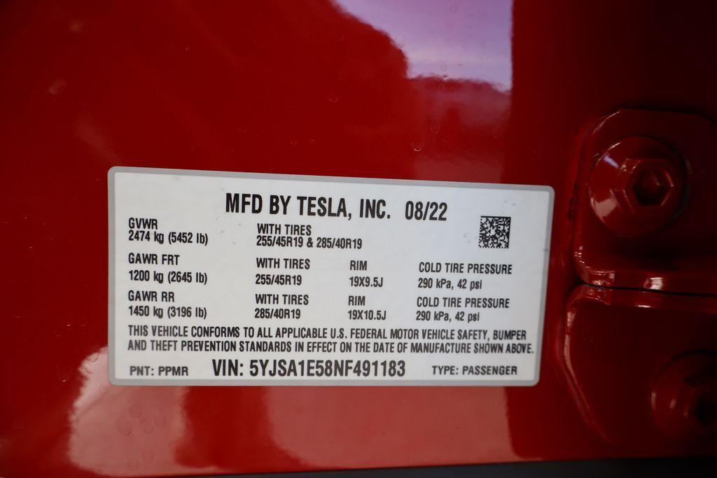 used 2022 Tesla Model S car, priced at $45,114