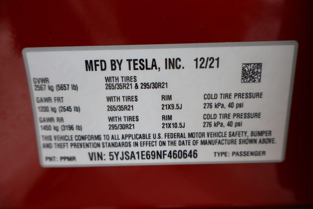 used 2022 Tesla Model S car, priced at $57,990