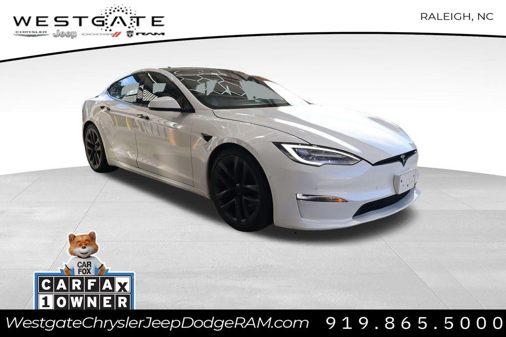 used 2021 Tesla Model S car, priced at $48,950