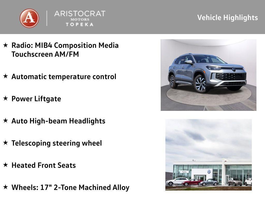 new 2025 Volkswagen Tiguan car, priced at $32,459