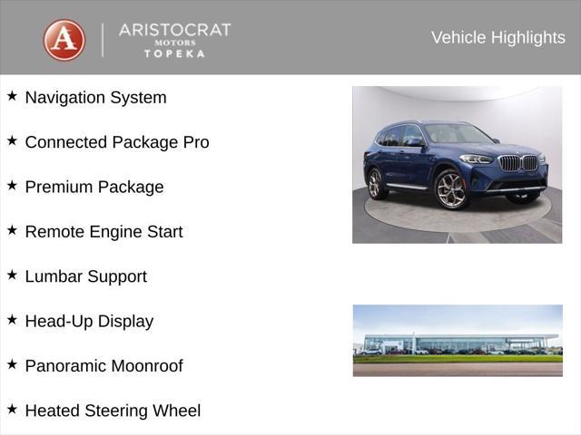 used 2022 BMW X3 car, priced at $33,800