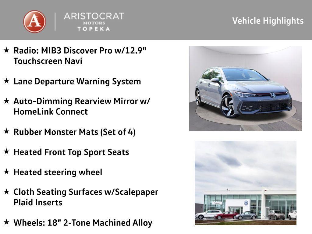 new 2025 Volkswagen Golf GTI car, priced at $33,456