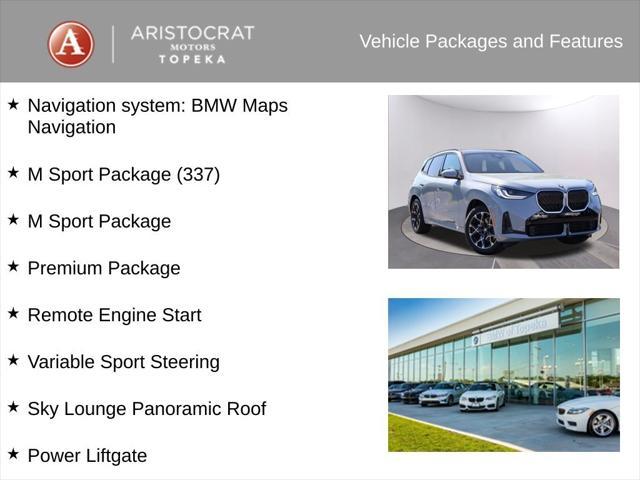 new 2025 BMW X3 car, priced at $57,885