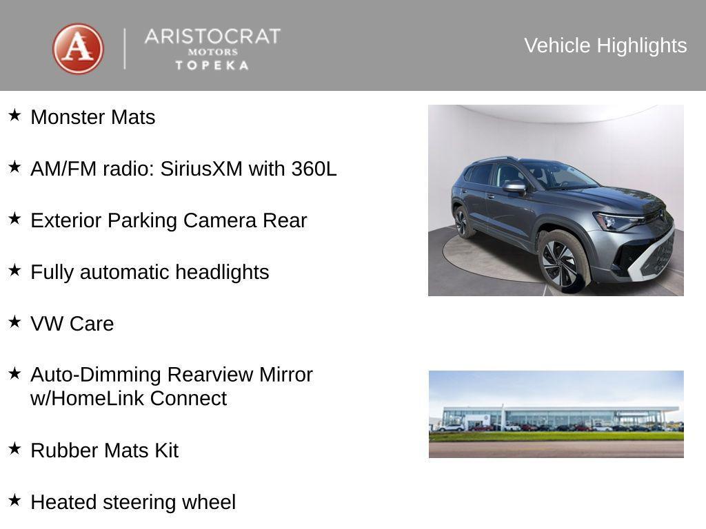 used 2025 Volkswagen Taos car, priced at $27,793