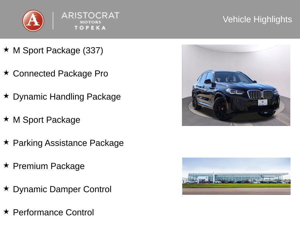 used 2023 BMW X3 car, priced at $43,993