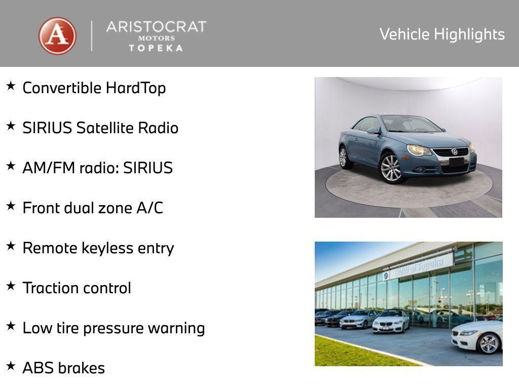 used 2008 Volkswagen Eos car, priced at $6,995