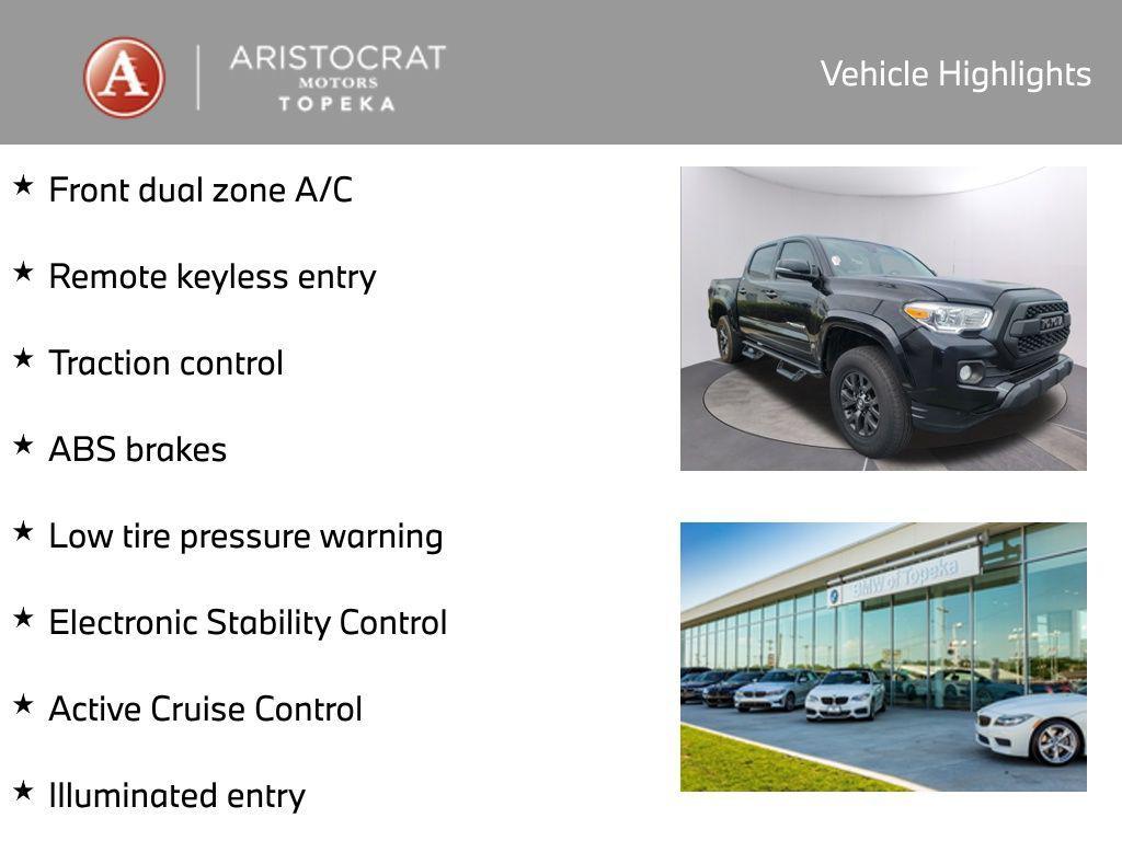 used 2022 Toyota Tacoma car, priced at $36,993