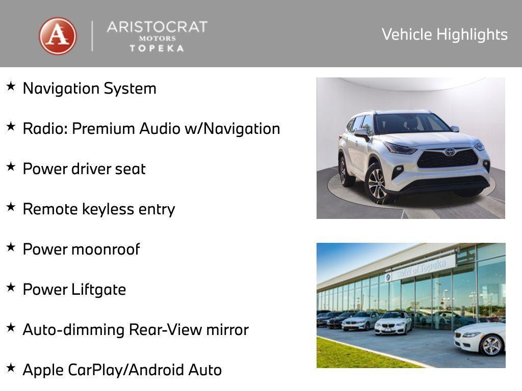 used 2021 Toyota Highlander car, priced at $29,992