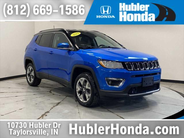 used 2021 Jeep Compass car, priced at $18,000