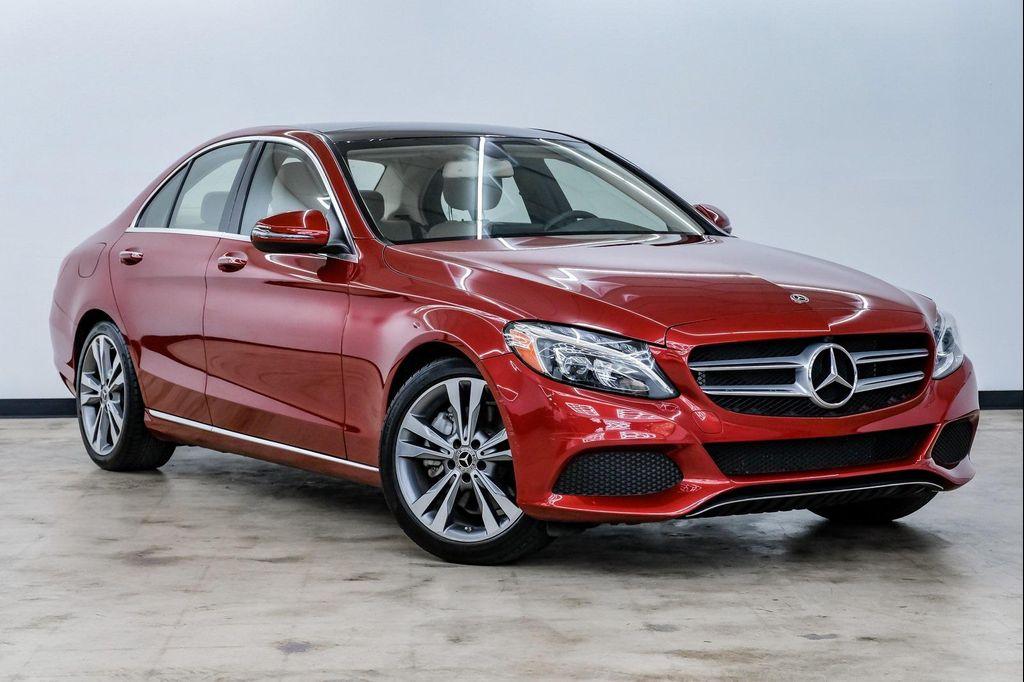 used 2018 Mercedes-Benz C-Class car, priced at $25,999